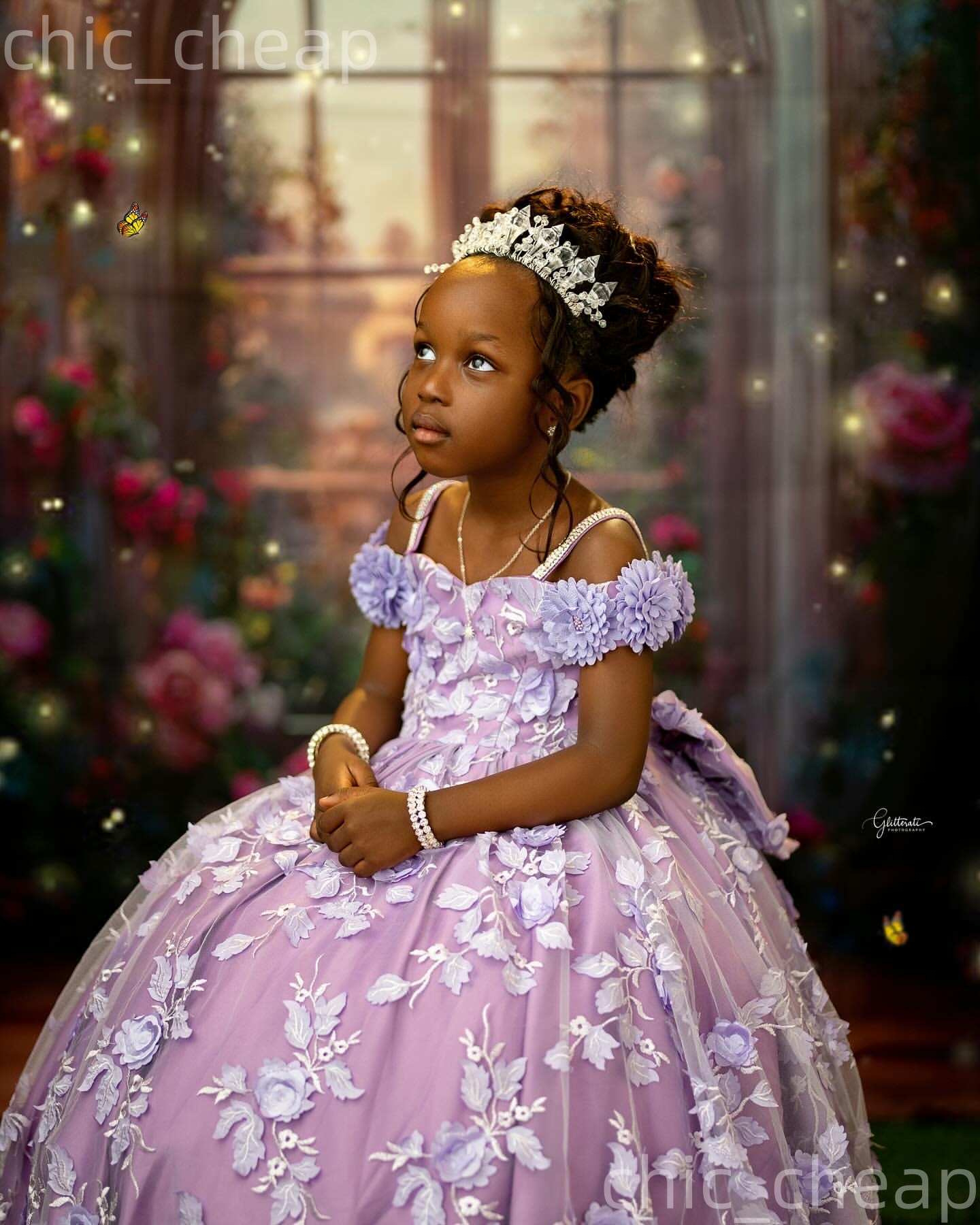 2026 Lilac Ball Gown Flower Girl Dresses Floral Lace Spaghetti Beaded Vintage Little Girl Christmas Peageant Birthday Christening Tutu Dress Gowns ZJ4