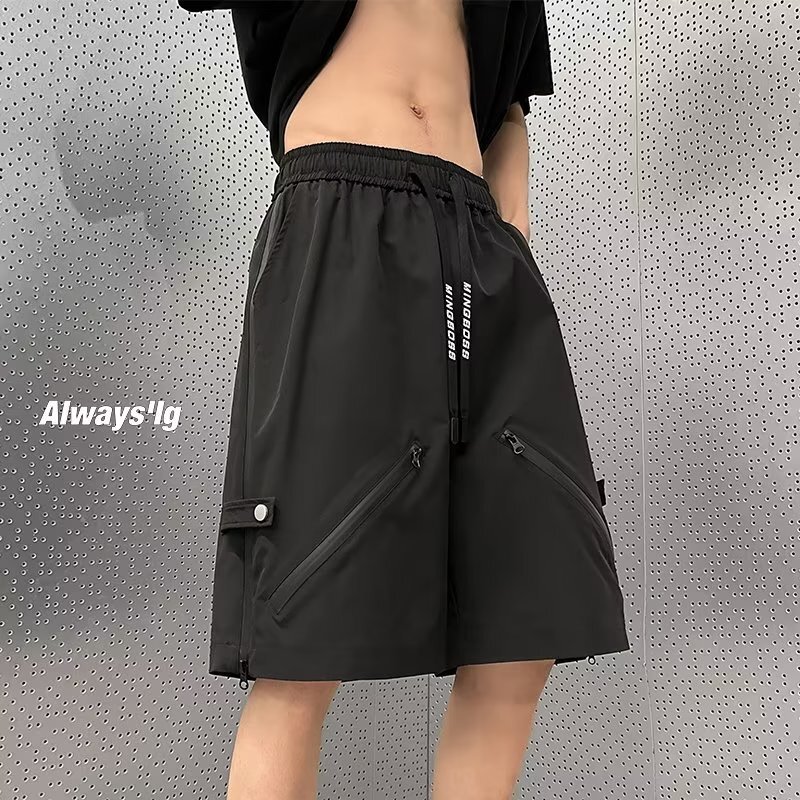Shorts, casual loose men's straight leg shorts, 2025 summer new collection, youthful trend, Korean version, versatile, personalized and explosive