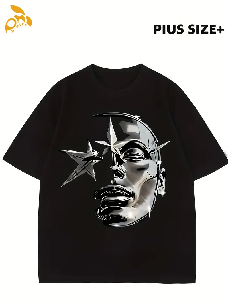 Free Shipping Men's Women's DIY Casual shirt Short Sleeve Round neck Oversize Men's T-shirts print Logo Customized Oversize