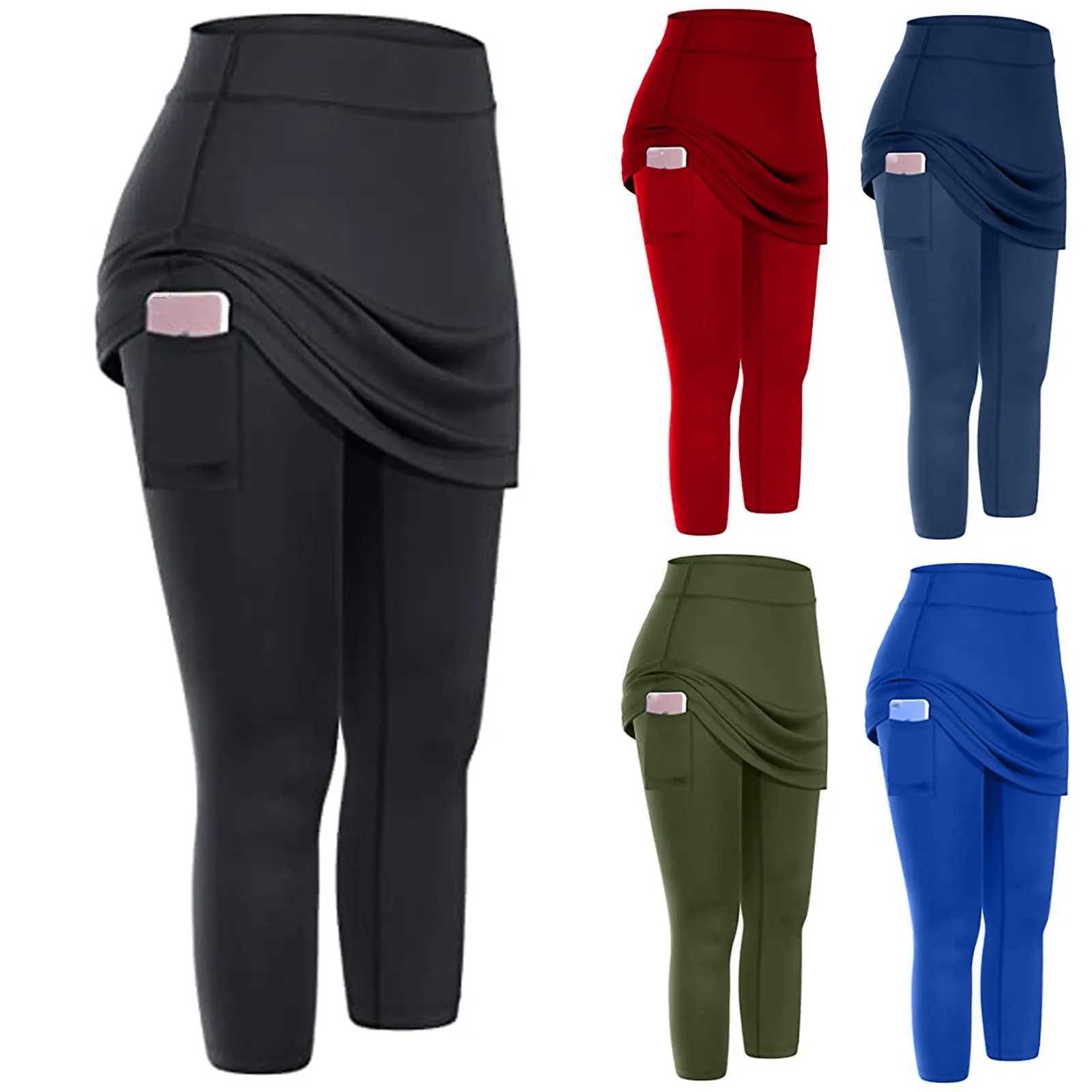 Solid color elastic high waist casual breathable sports shorts suitable for womens fashionable yoga outdoor jogging pockets TrouserC250425