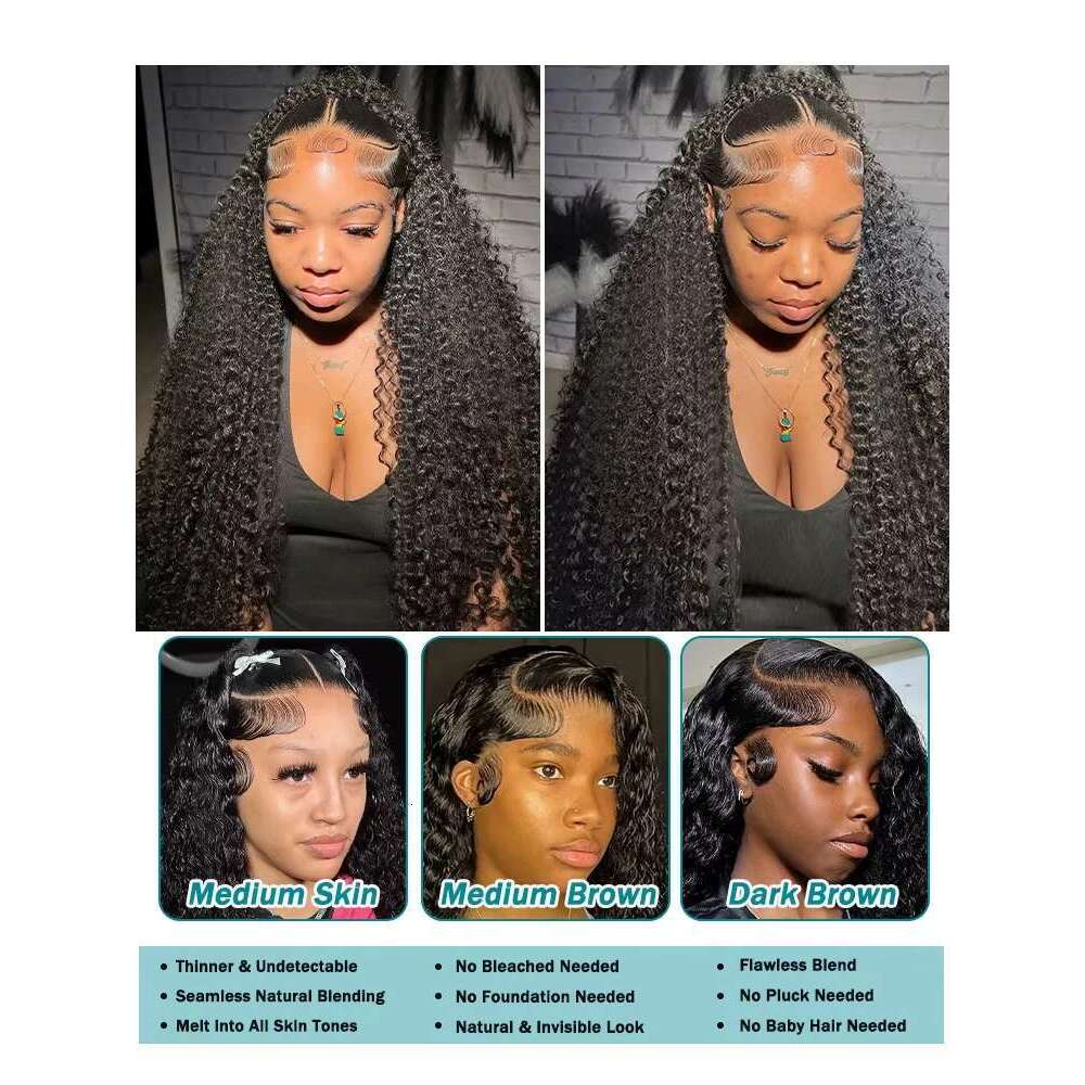 250 Density Brazilian 13X6 HD Deep Wave Lace Frontal Human Hair 30 32 40 Inch 13X4 Loose Curly Wigs Glueless 5X5 Closure Wig