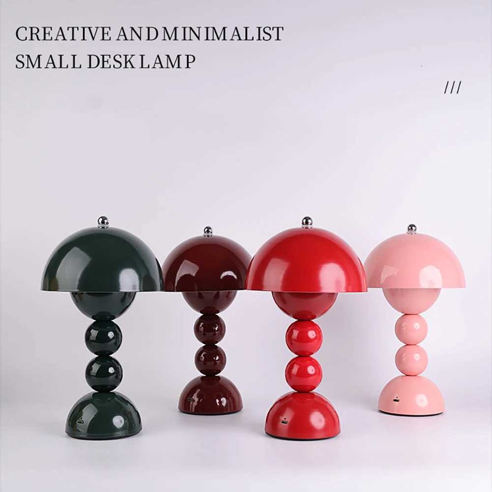 Nordic LED table lamp with top touch switch bedroom bedside flower bud desk lamp living room dining table decoration LED lightM251125