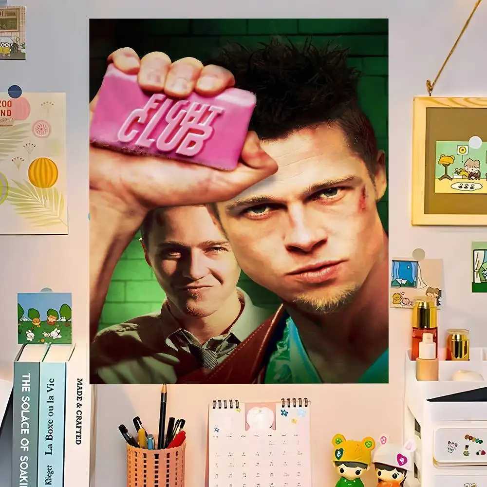 Movie F-Fight Club Classic Anime Tapestry Wall Hanging Decoration Household Wall Hanging Home DecorM251125
