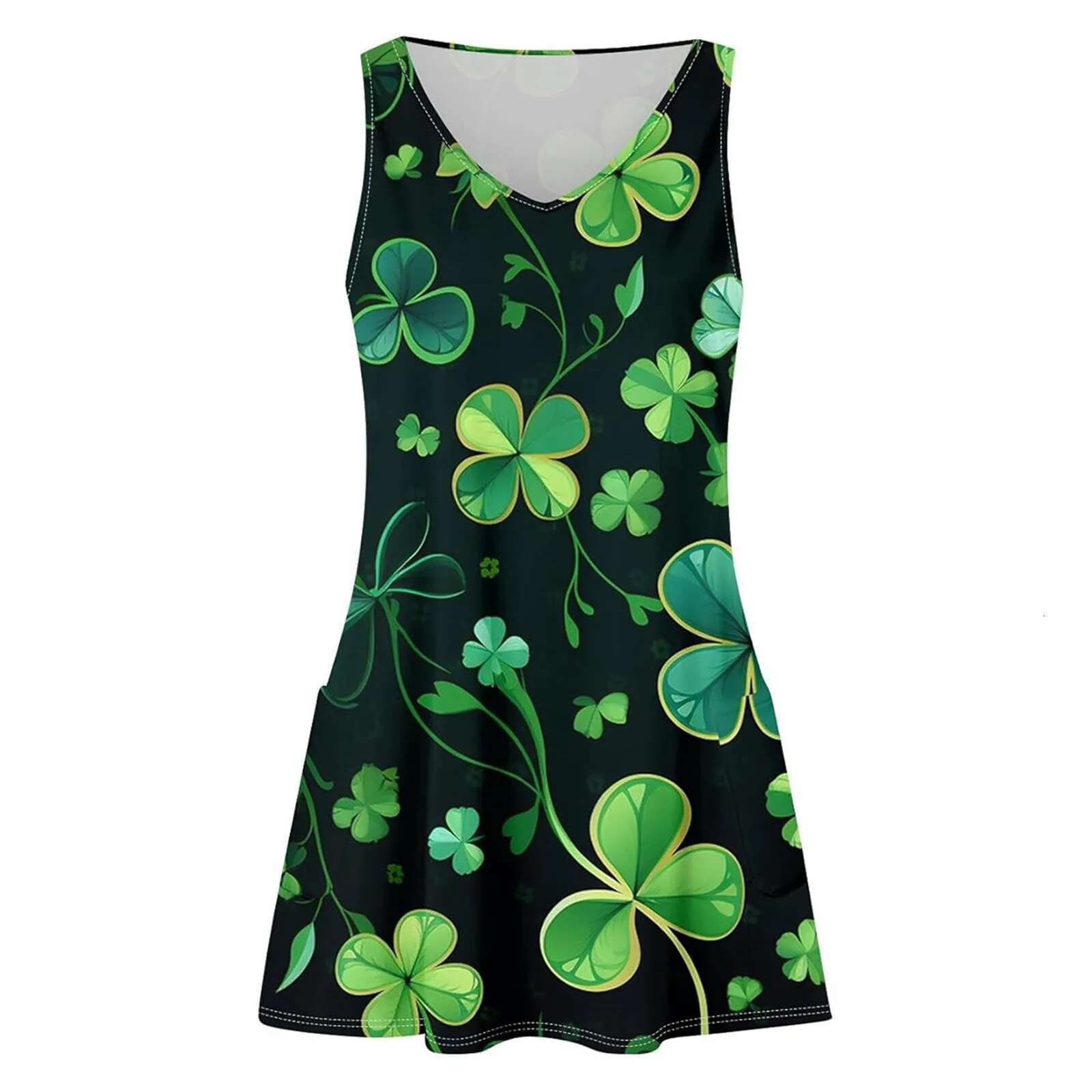 Dongdumaoyi Ladies St Patrick S Day Dress Casual Skirt Comfy Summer Dresses For Women Fashion Long Holiday Party Evening