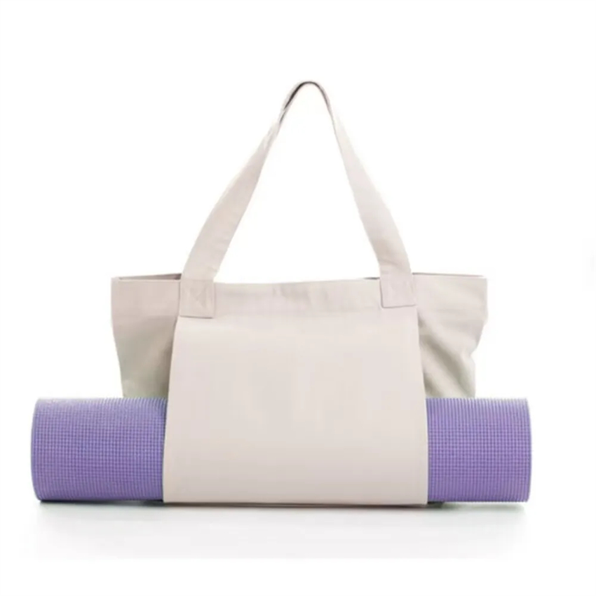 2025--Cross-border hot yoga Pilates mat bag canvas tote exercise equipment travel yoga shoulder pads bag