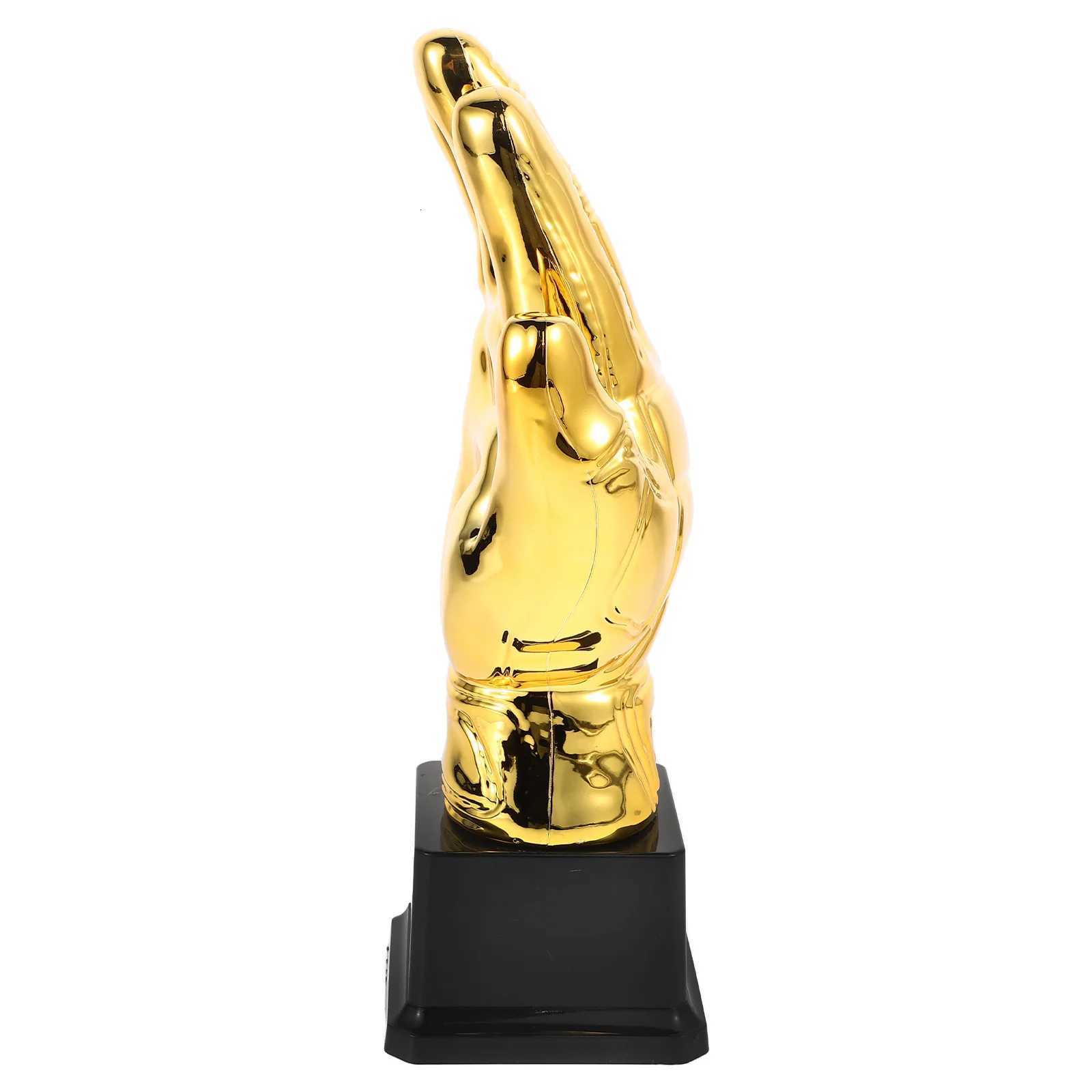 Gold Gloves Soccer Trophy Plastic Goalkeeper Award Mini Champion Prize For Kids School Competition Football Party DecorationsW251125 - view 4
