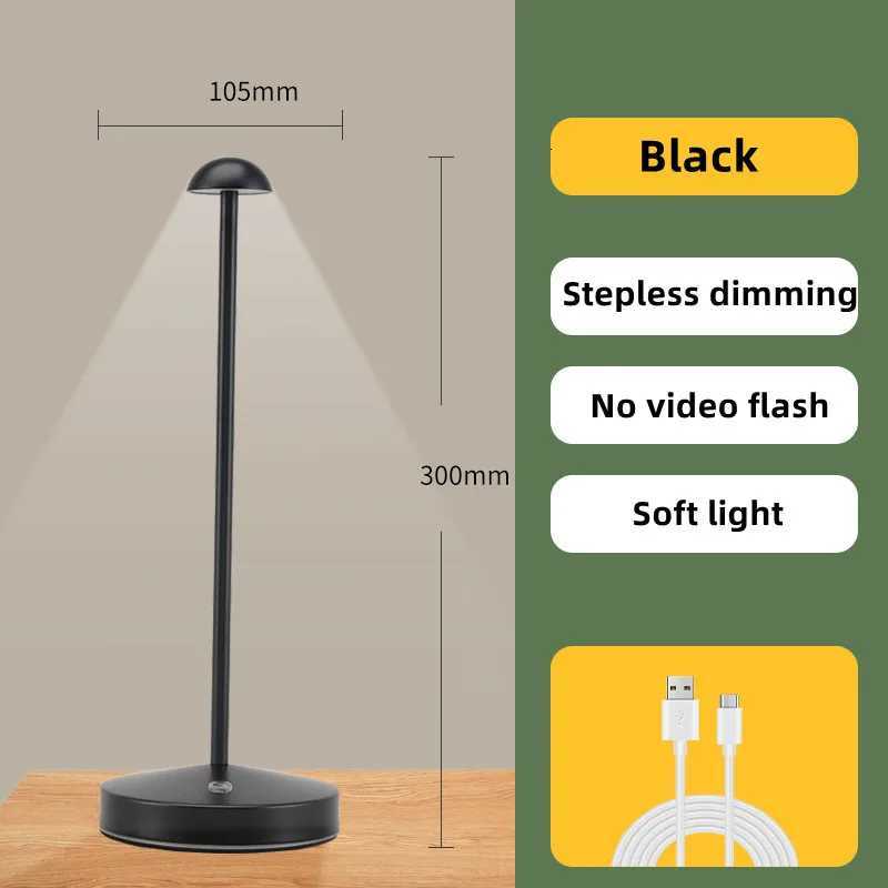 Rechargeable Table Lamp Creative Dining Touch Led Hotel Bar Coffee pro Table Lamp Lampada Da Tavolo Decorative Desk LampM251125