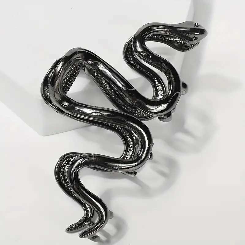Gothic snake shaped metal hair clip shark clip high-quality feeling at the back of the head hair clip hair clipperT250425