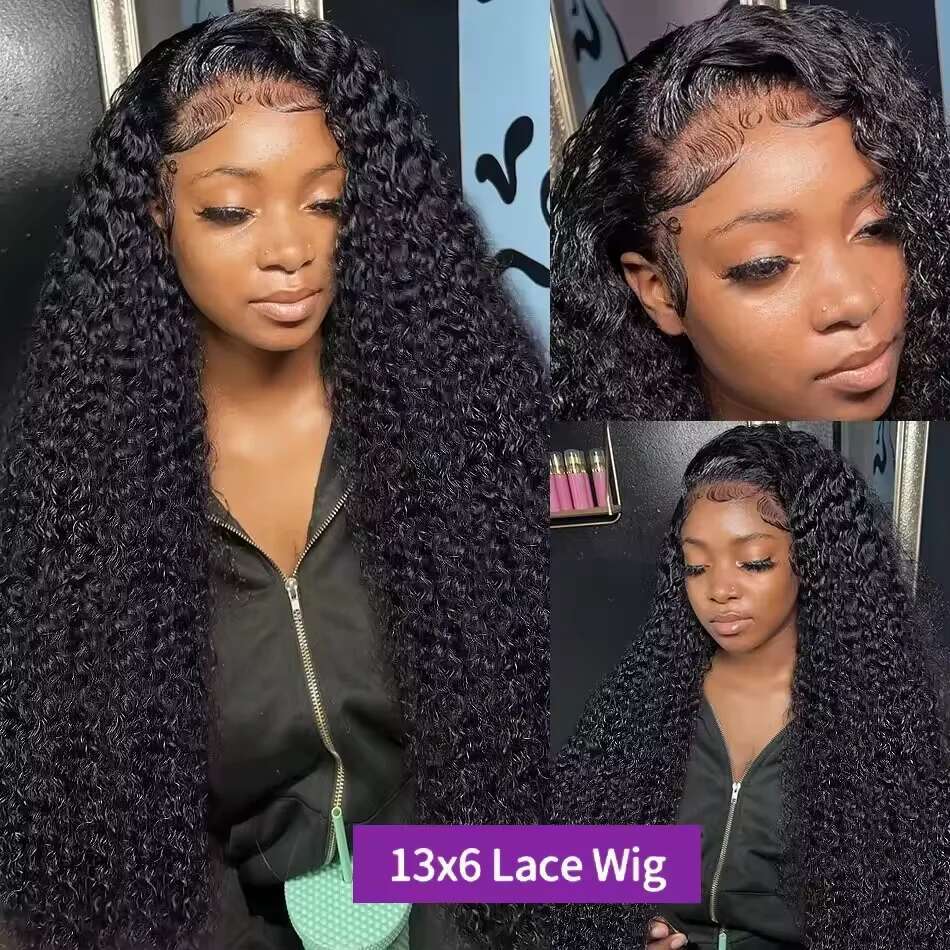 300 High Frontal 13X6 Front Lace 28 30 Loose Deep Wave 100% Real Brazilian Curly Human Hair Wig