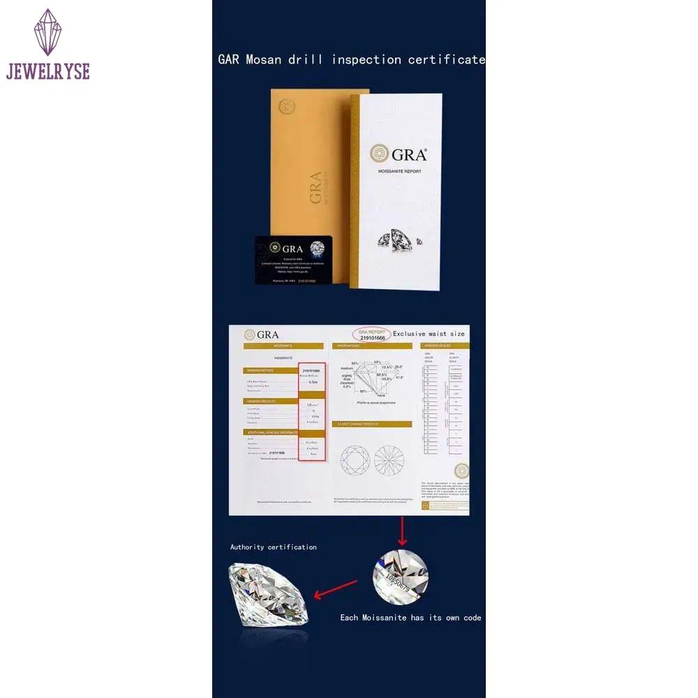 MCT Wholesale High Quality Classic S 4-prong Moissanite Dia Studs Women's Earrings Jewelry