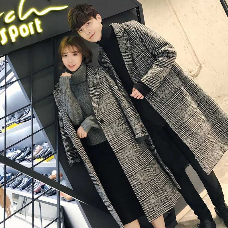 Couple outfits Winter quilted caot unisex Lightw Luxurious Working Cold Proof Overcoat Mens Mid Length Warm Woolen TrenchT251125