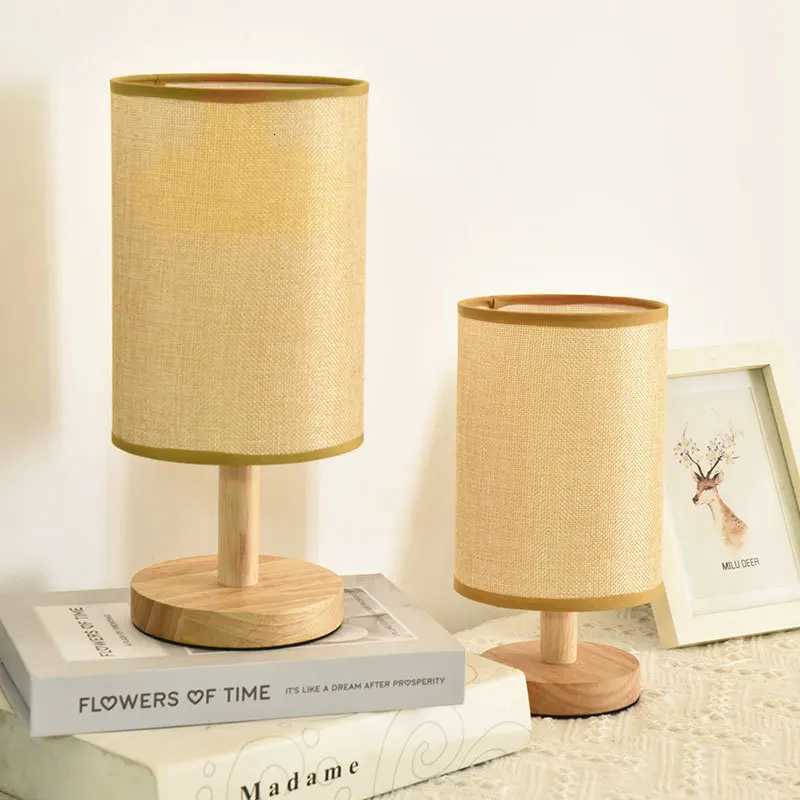 Small USB Table Lamp for Bedroom Bedside Lamps for Nightstand with Round Fabric Shade Desk Reading Lamp for Kids RoomM251125