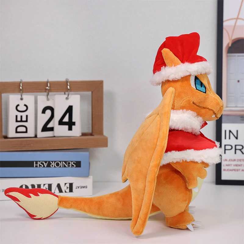 Anime Plush Doll Christmas Charizard Animal Stuffed Plushie Peluche Toys Xmas Birthday Gifts Kids H251125
