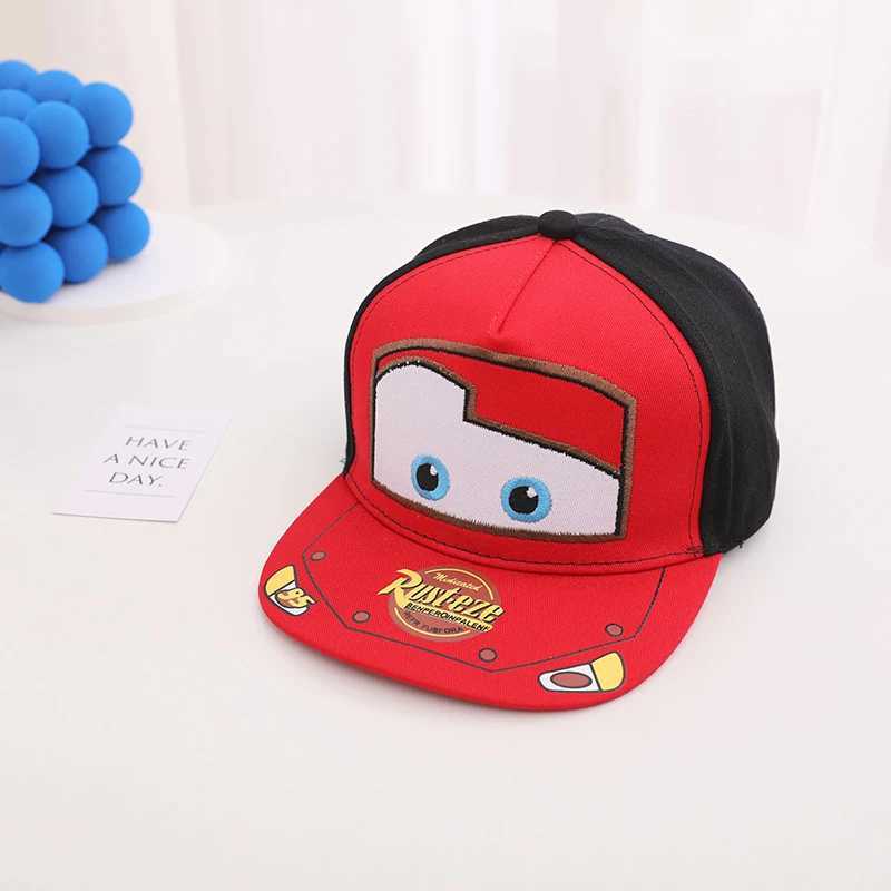 Disney Anime Car Childrens Baseball Hat Korean Preschool Baby Hat Boys and Girls Fashion Outdoor Childrens Hip Hop Snapshot Sun HatXJ250425