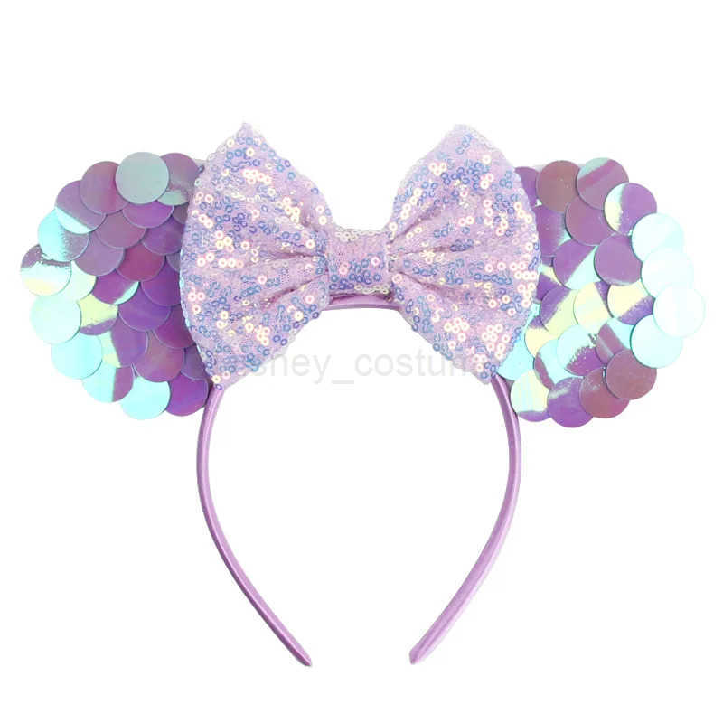 Disney Dazzling headband candy colored bow childrens headband cute Mickey Mouse ear strap entertainment park headband X250425