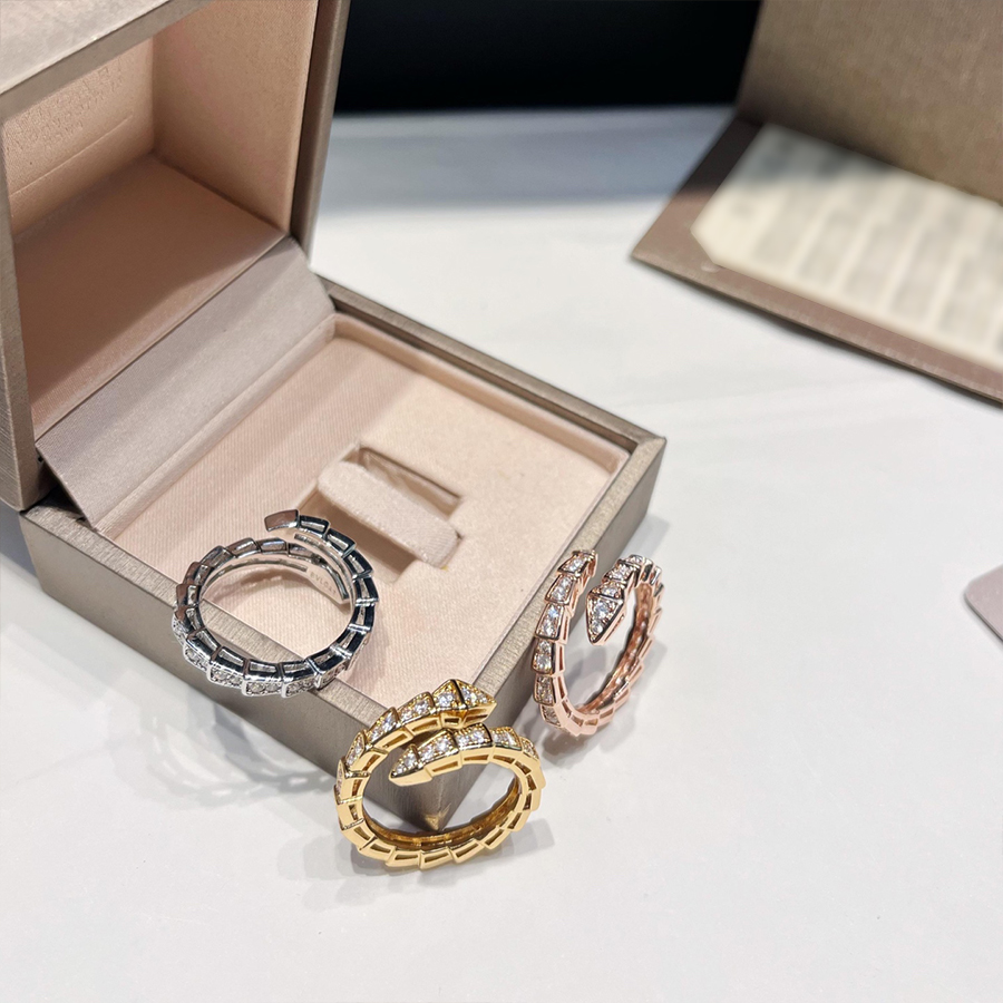 Rings For Women Snake Head Ring Designer Ring Women Designer Ring Star Stainless Steel Necklace Elegant Men And Women Steel Titanium Classic 12 Styles Top Quality