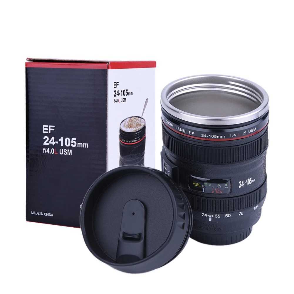 Insulated Flask 6Types Camera Lens Shaped Insulation Cup Stainless Steel Insulated Travelling Flask Travelling Flask Y251125