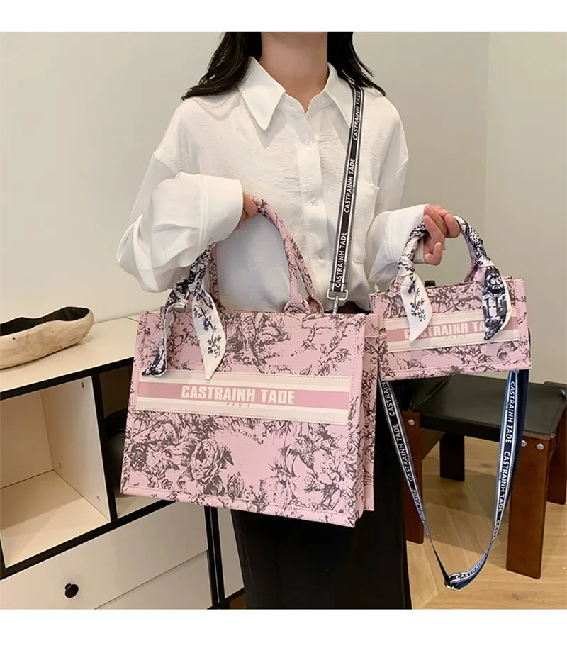 designer shoulder bags casual handbag fashionable tote bag for women 2025 new style pink