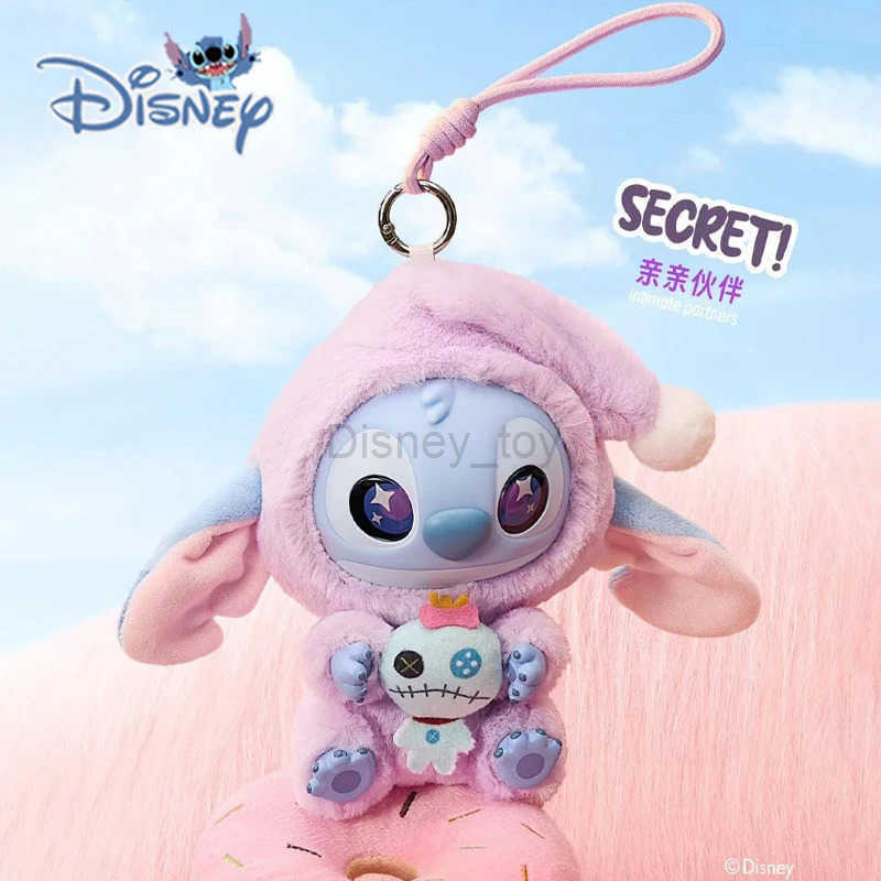 Disney New Disney Sewing Eating Blind Box Sleep Series Vinyl Blind Box Pendant Cute Lilo Stitch Doll Mystery Box Toy Plush Holiday Gift Y250425