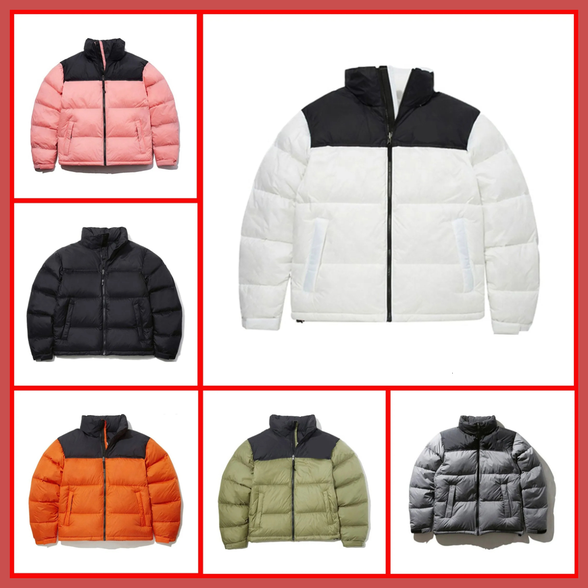 the northes face puffer jacket down jackets for men winter sale parkas coats water-repellent finish stowable Packable Jacket winter jacket size s-4xl
