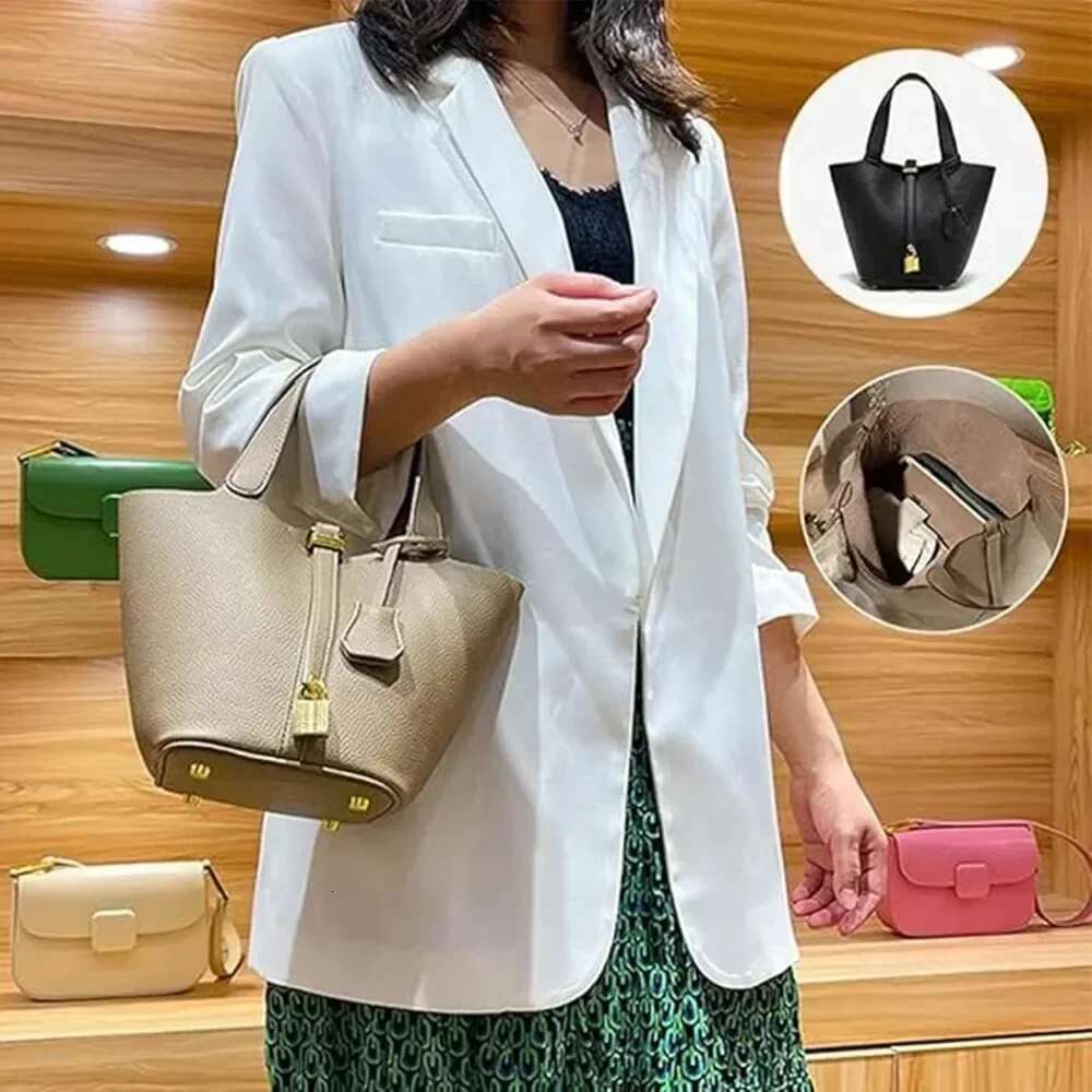 Designer Bag Ladies' Premium Bucket With Inner Liner, Classic Handbag, Fashionable Commuting Women's Bag, Versatile Set Bag