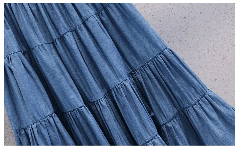 Retro Spring A-LINE Elastic Waist Girls Denim Shorts Layered Tight Clothes Childrens Clothing 250424