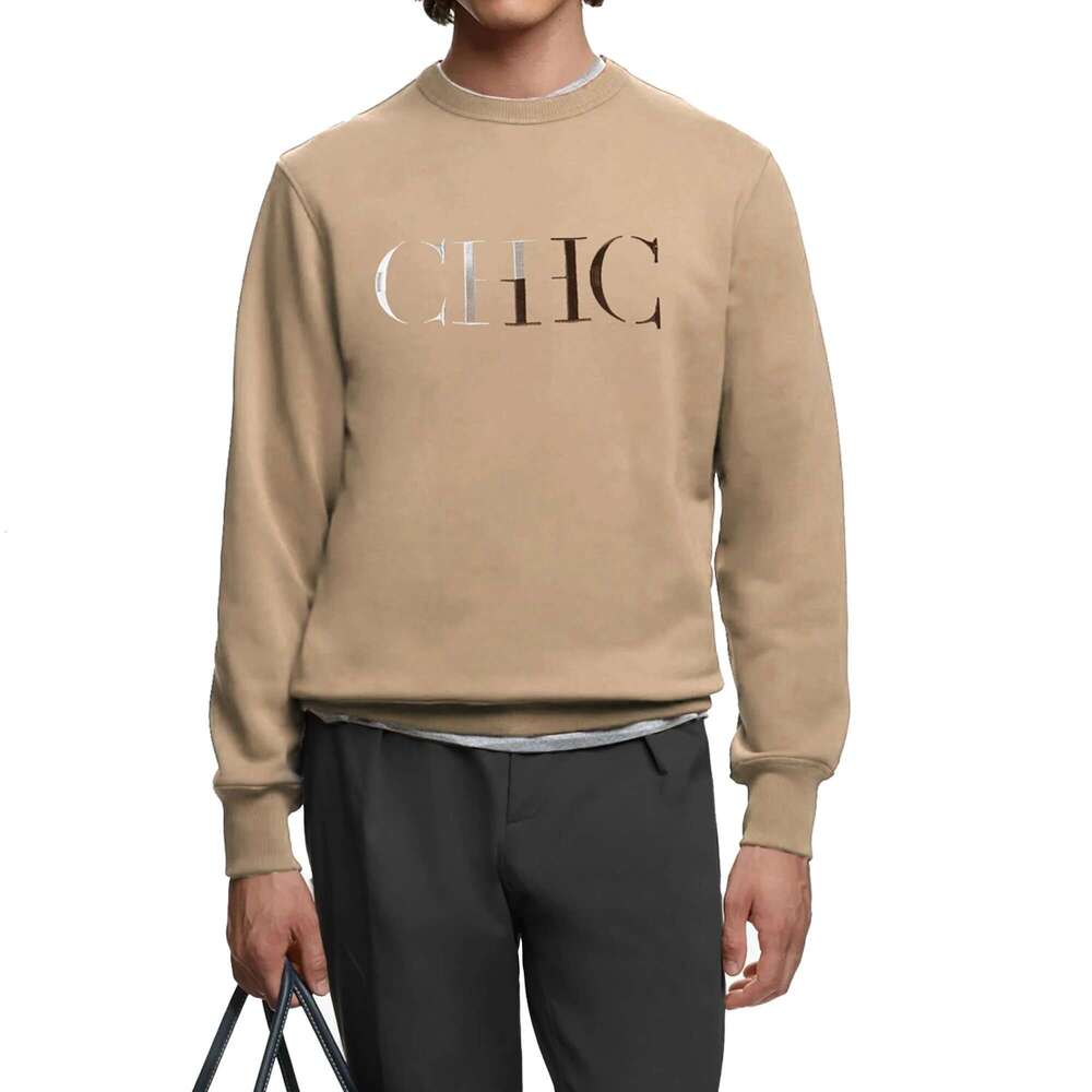 CHCH New Men's Casual Sweatshirts Embroidery Pullover Solid Tops Fashion Streetwear Men Hoodies