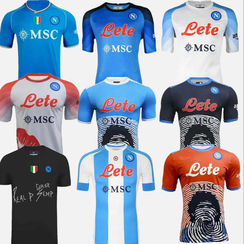 22 23 Maradona Napolis soccer jerseys Napless football shirt ZIELINSKI KOULIBALY camiseta de futbol INSIGNE foot MERTENS camisa LOZANO OSIMHEN CALCIO