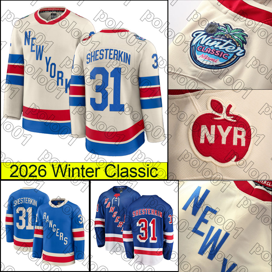 2026 Winter Classic Igor Shesterkin hockey jersey Rangerss Artemi Panarin J.T. Miller Matt Rempe Will Cuylle Jonathan Quick Braden Schneider Conor Sheary jerseys