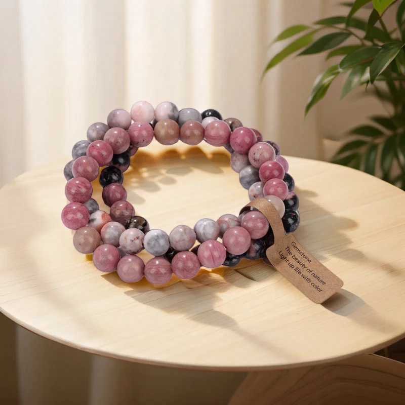 Natural Stone Crystal Beads Semi Precious Womens Bracelet Amethyst Multi Layered Combination Bracelets J251125