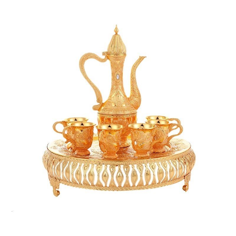 Peacock Silver-Plated Wine Pot Wine Set Grand Bazaar Film and Television Stage Shooting Props Dubai Same Style 251125