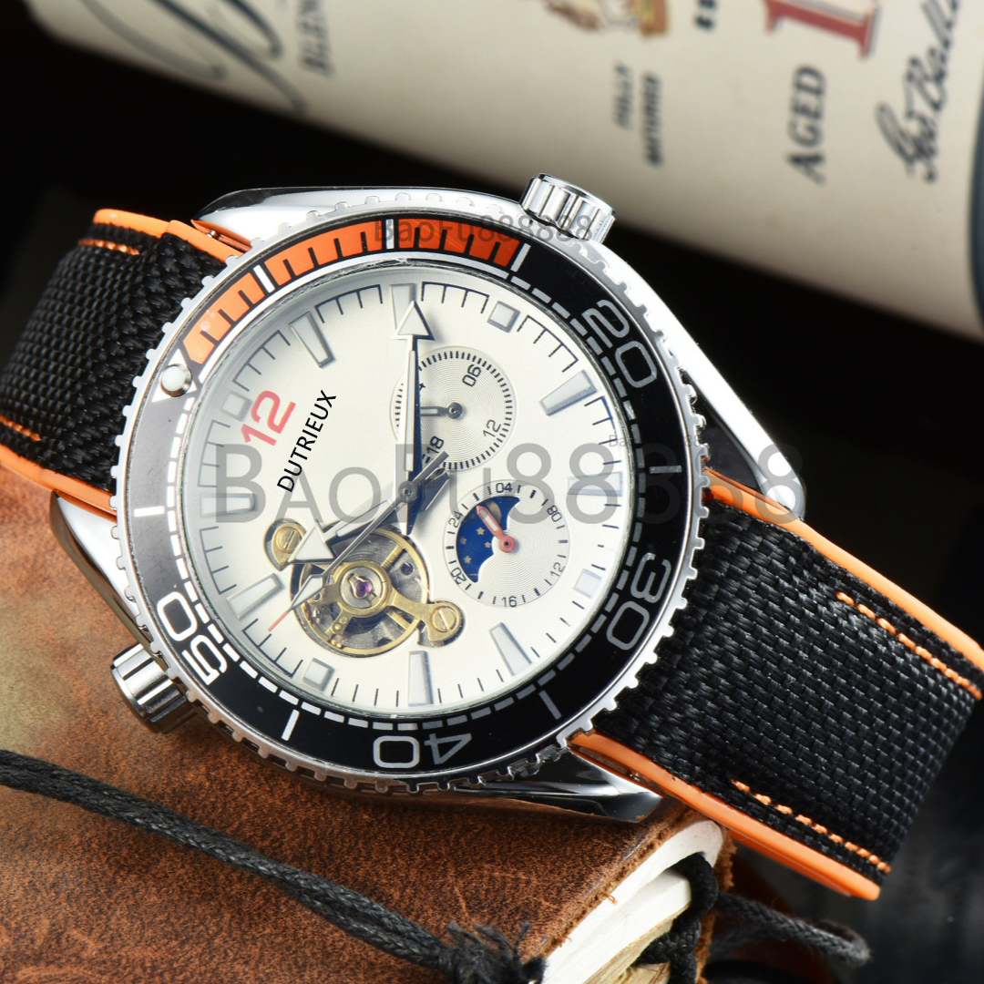 New Arrival 2026 Luxury Watches for Men Automatic Wristwatch Tourbillon Multifunctional Auto Date Rubber Strap Fashion Male Clocks Gift Dropshipping Wholesale