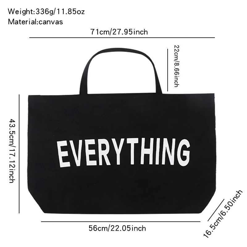 Environmentally friendly shopping handbag weekend travel handbag canvas shopping bag womens large capacity shopping shoulder bag reusable W250421