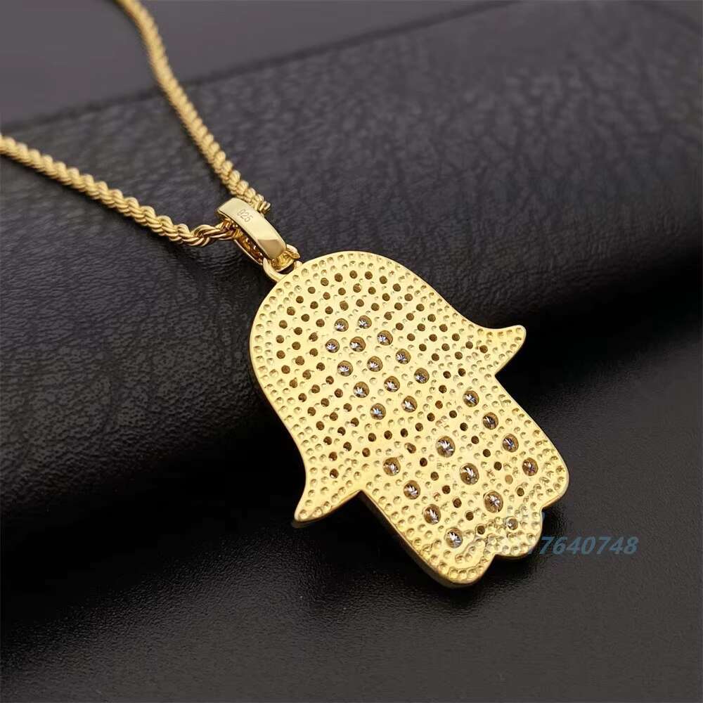Hot Sale Fashion Gemstone Fine Jewelry Pendants Charms Moissanite Hip Hop Gold Pendants