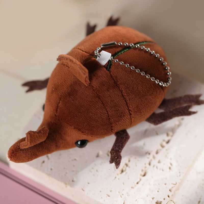 Plush Insect Toy for Carkey Pendant Beetle-Doll Insect Plush Pendant Cartoon Keychain Children Backpack OrnamentXJ251125