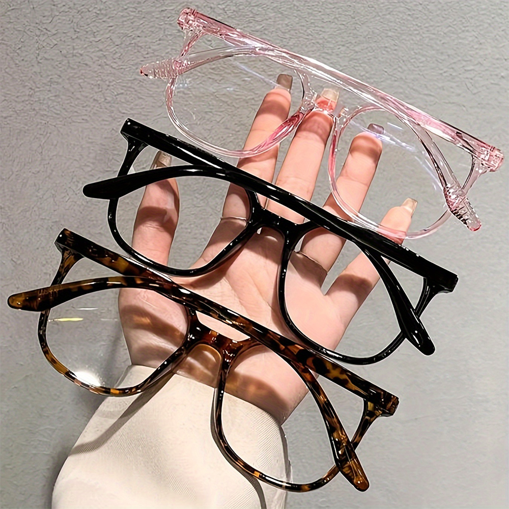 4 pairs of summer unisex minimalist style glasses, casual glasses for daily use, and fashionable accessories suitable for outdoor activities