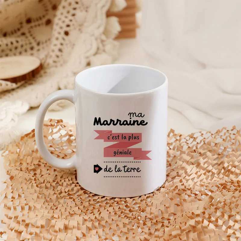 1 pc Will you be my Super Godmother pattern Water Mug Drinking Cup Novelty Christmas Halloween New Year Gift gift for Godmother Y251125