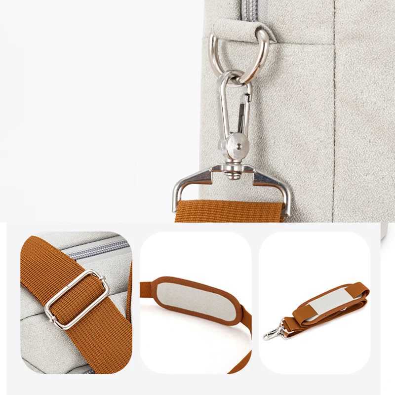 Large-sized computer bag fashionable commuting briefcase with air cushion fully wraps the computer compartmentT251125