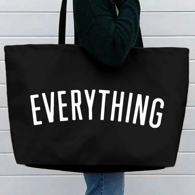 Environmentally friendly shopping handbag weekend travel handbag canvas shopping bag womens large capacity shopping shoulder bag reusable W250421