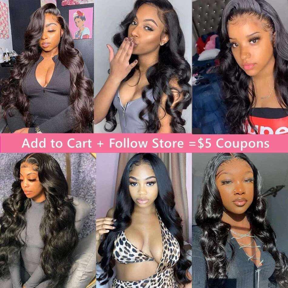Tewjig 250 300 Density 13X4 Front Human Hair Wig 30 40 Inch Body Wave 13X6 Hd Transparent Lace Frontal Wigs For Women