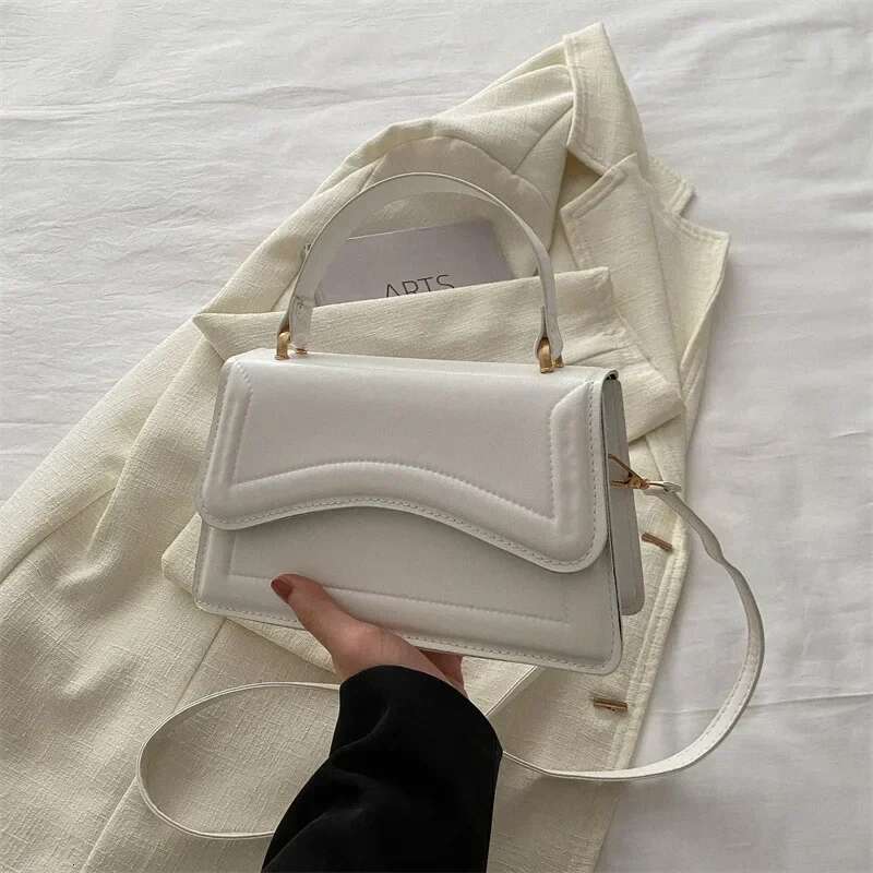 High Quality PU Leather Handbag Purse Women's Bag Solid Color Shoulder Crossbody Bags Lady Messenger Small Tote For Women Girls