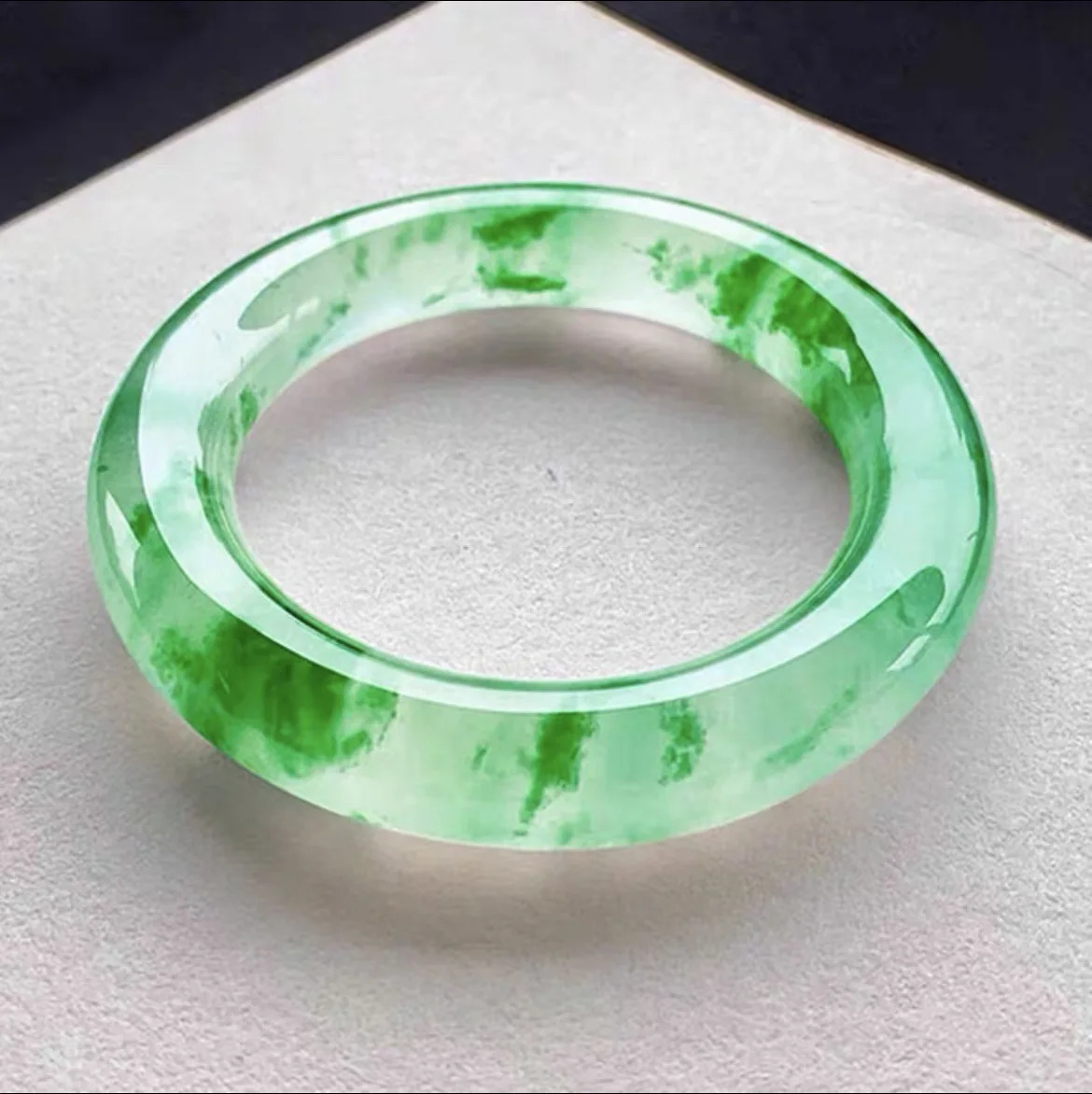 Ice type medium width round quartzite women jade bracelet jade bangle high quality jade bracelet bangle bangles for women green 250424