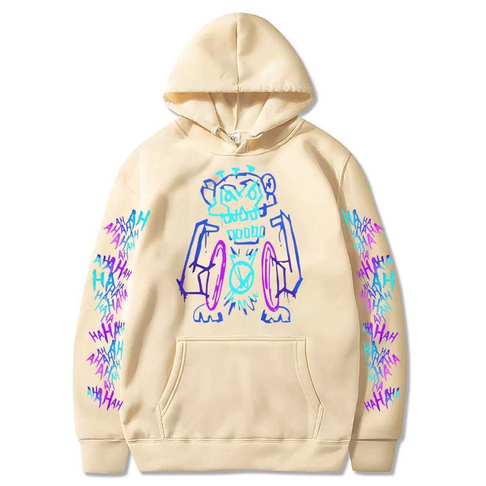 Arcane Jinx Hoodies Hot Anime Monkey Graffiti unisex double-sided street sweatshirt Harajuku Grunge aesthetic Pulleys M250425