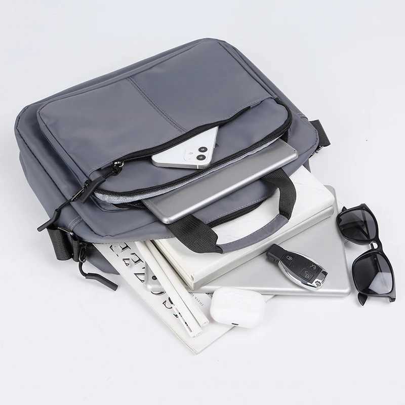 Large Capacity Briefcase Travel Essentials Laptop Storage Diagonal Bag Business Trips Oxford Cloth Document Organize AccessoriesT251125