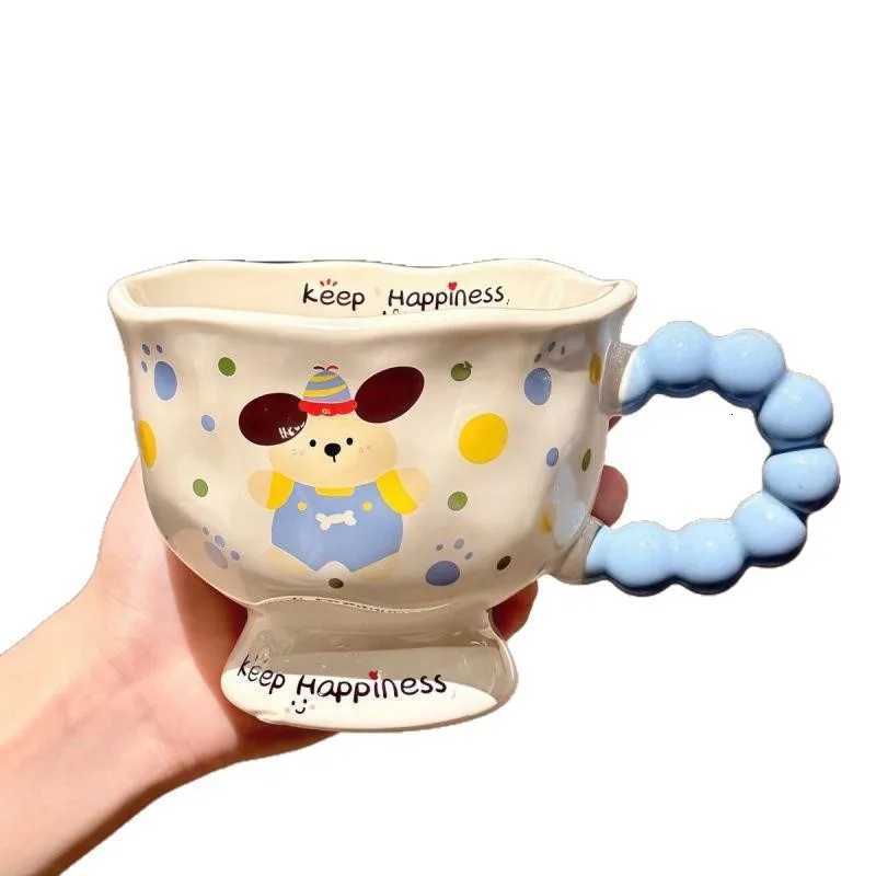 Cute Dog and Rabbit Mug Couple Ceramic Cup Mug for Coffee Tea Cups Personzed Gift Original Breakfast Cups Drinkware Beer Mugs Y251125