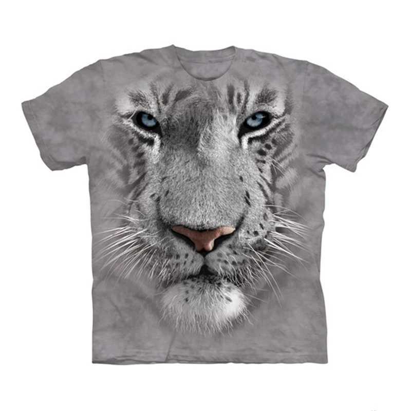 2024 Tiger T-shirt mens animal print short sleeved top 3D casual street mens T-shirt oversized mens retro clothing 4XL W250425