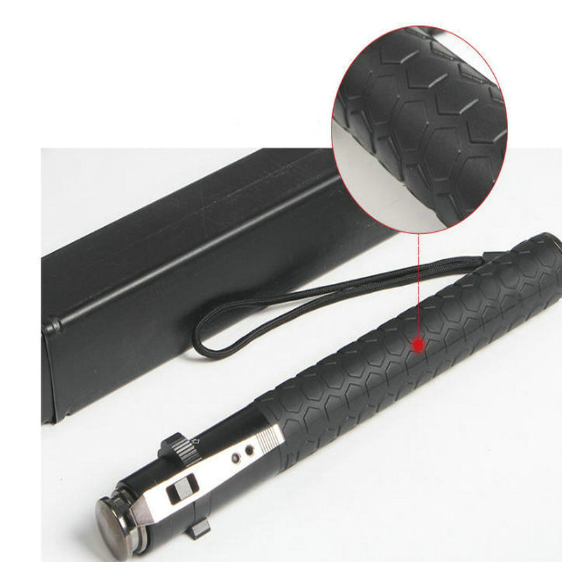 New model aluminum alloy telescopic - Outdoor ultra-light portable three-section walking stick, folding model, hiking and climbing stick-851520