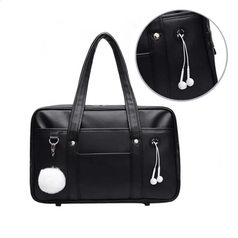Japanese Casual PU Shoulder Bag Junior High School Students School Bag Handbag Anime Uniform Bag Tote Bags for Women Bolsos 250417