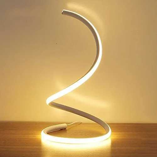 Modern Led Table Lamps Art Acrylic Metal Reading Desk Lamps Bedroom Bedside Living Room Study Decorative US/EU Night LightsM251125