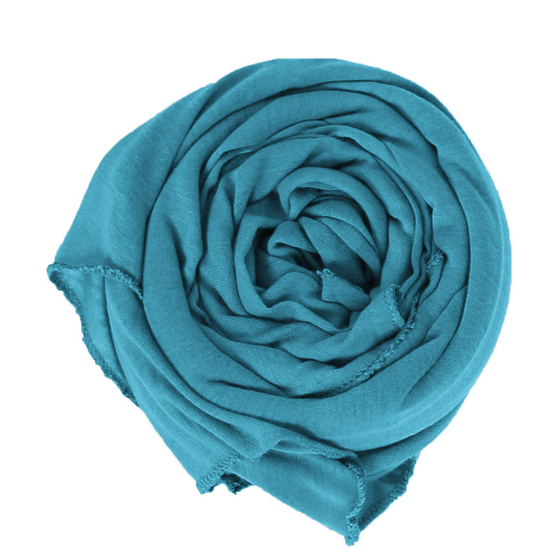 K514 Spring and summer solid color mercerized cotton women's scarf high quality elastic breathable sweat cloth scarf BS82